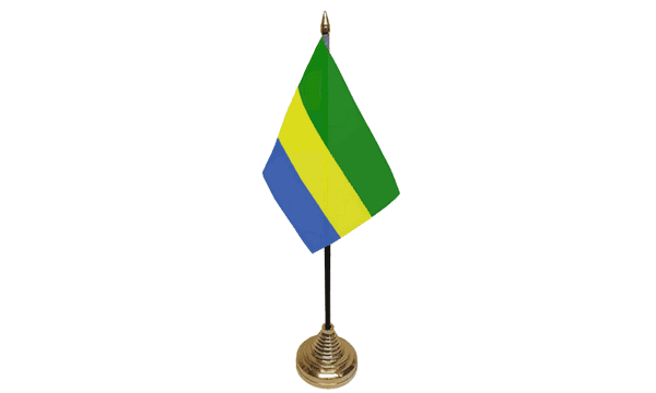 Gabon Table Flags